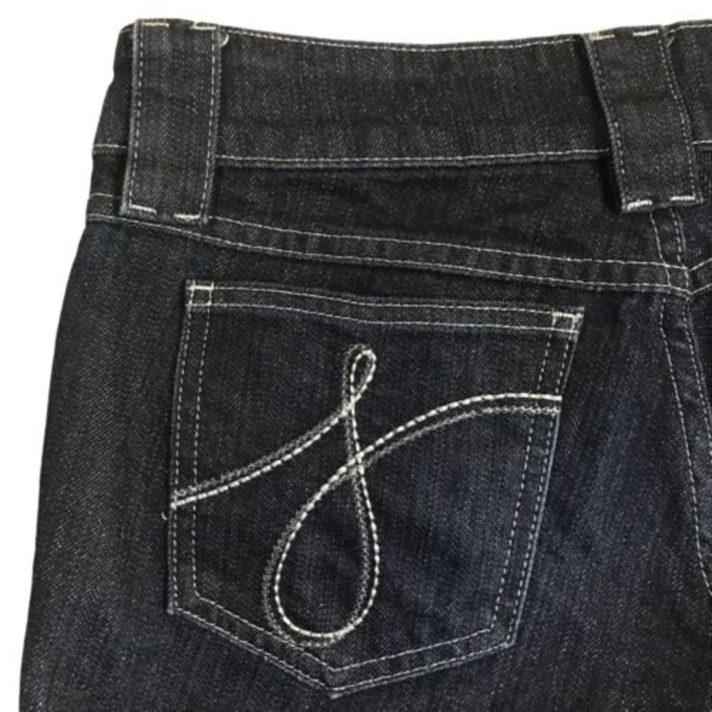 The Kate by Juicy Couture Jeans Dark Blue Pants Sz 24 Silver Denim 28 X 34 Y2K - Picture 8 of 12